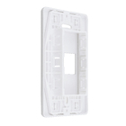 Placa com Suporte 4x2 1Módulo Branco Stella Steck