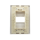 Placa com Suporte 4x2 1Módulo Preto Fosco Madrid Lexman