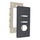 Placa com Suporte 4X2 2 Interruptores + 1 Tomada Grafite Novara