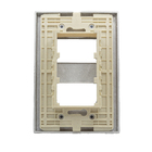 Placa com Suporte 4x2 2 Módulos Preto Fosco Madrid Lexman