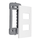 Placa com Suporte 4x2 2Módulos Branco InovaPro Alumbra