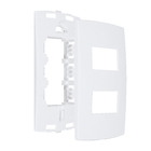 Placa com Suporte 4x2 2Módulos Branco Lille Lexman
