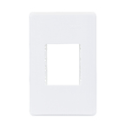 Placa com Suporte 4x2 2Módulos Branco S19 Simon