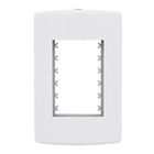Placa com Suporte 4x2 3Módulos Branco BiancoPró Alumbra