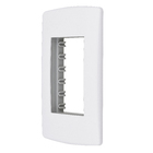 Placa com Suporte 4x2 3Módulos Branco BiancoPró Alumbra