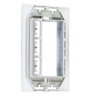 Placa com Suporte 4x2 3Módulos Branco Impéria Iriel