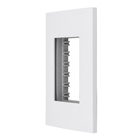 Placa com Suporte 4x2 3Módulos Branco InovaPro Alumbra