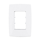 Placa com Suporte 4x2 3Módulos Branco Lille Lexman