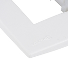 Placa com Suporte 4x2 3Módulos Branco Lille Lexman