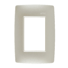 Placa com Suporte 4x2 3Módulos Champagne S30 Simon