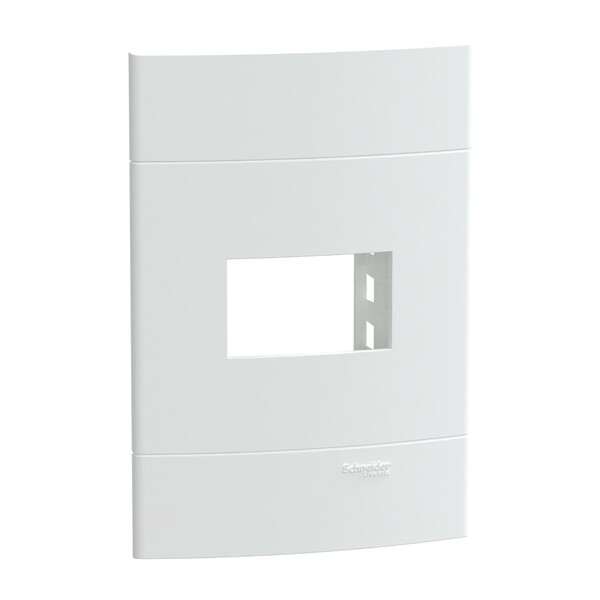 Placa com Suporte 4x2 de 1 Posto Branca Lunare UP Schneider
