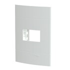 Placa com Suporte 4x2 de 1 Posto Branca Lunare UP Schneider