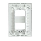 Placa com Suporte 4x2 de 2 Postos Branca Lunare UP Schneider