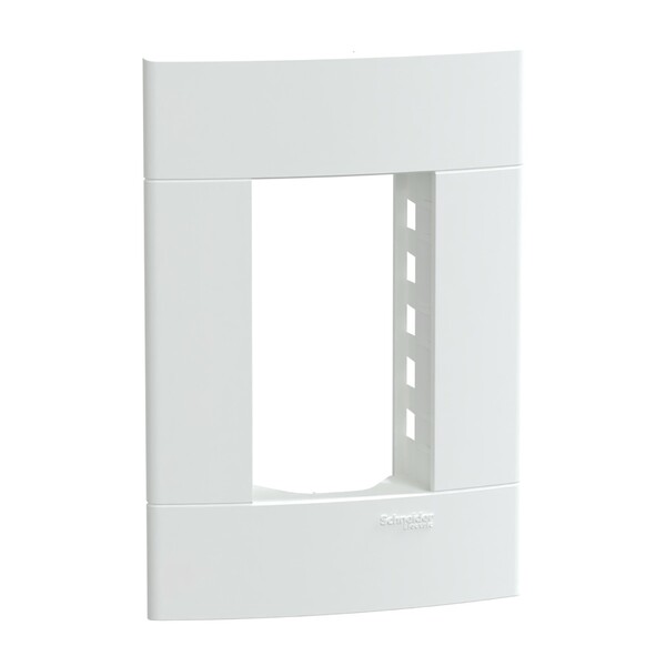 Placa com Suporte 4x2 de 3 Postos Branca Lunare UP Schneider