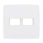 Placa com Suporte 4x4 2Módulos Branco S30 Simon