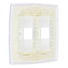 Placa com Suporte 4x4 2Módulos Branco S30 Simon