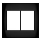 Placa Com Suporte 4X4 6 Módulos Horizontal Habitat Black Fame