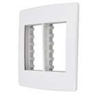 Placa com Suporte 4x4 6Módulos Branco BiancoPró Alumbra