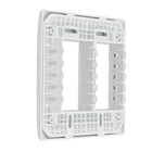 Placa com suporte 4x4 6Módulos Branco Habitat Fame
