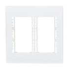 Placa com Suporte 4x4 6Módulos Branco Impéria Iriel