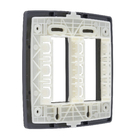 Placa com Suporte 4x4 6Módulos Grafite S30 Simon