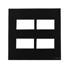 Placa com Suporte 4x4 Preto Fosco Madrid Lexman