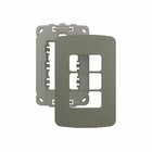 Placa Com Suporte Margirius B3 Colors 4x2 Para 3 Módulos Hori