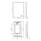 Placa Com Suporte Margirius Sleek 4x2 Para 3 Módulos Horizont