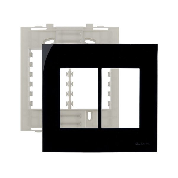 Placa Com Suporte Margirius Sleek 4x4 Para 6 Módulos Horizont