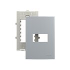 Placa Com Suporte Margirius Sleek Colors 4x2 Para 1 Módulo Ho