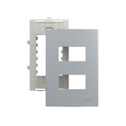 Placa Com Suporte Margirius Sleek Colors 4x2 Para 2 Módulos H