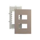 Placa Com Suporte Margirius Sleek Colors 4x2 Para 2 Módulos H