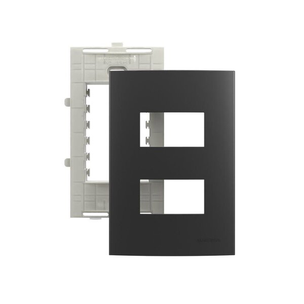 Placa Com Suporte Margirius Sleek Colors 4x2 Para 2 Módulos H