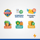 Placa Com Suporte Margirius Sleek Colors 4x2 Para 2 Módulos H