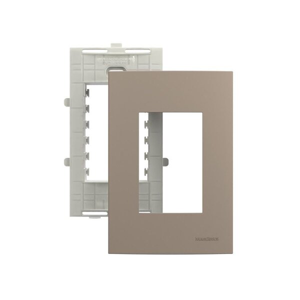 Placa Com Suporte Margirius Sleek Colors 4x2 Para 3 Módulos H