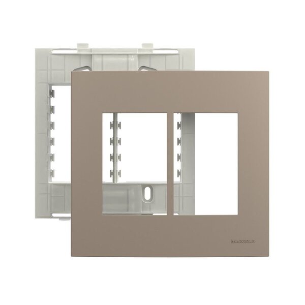 Placa Com Suporte Margirius Sleek Colors 4x4 Para 6 Módulos H