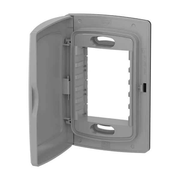 Placa Composé Externa Blindada 4x2 3 Posições Ip54 Cinza-weg