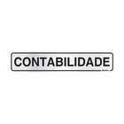 Placa De Alumínio Contabilidade 5x25cm