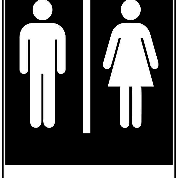 Placa De Banheiro Unissex Sanitário Sinalização Ps 20x15cm