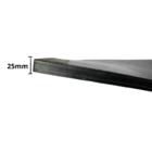 Placa De Borracha 25mm Lisa 1m X 1m Menco - 1 Unidade