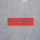 Placa De Estacionamento - Central - Aço - Vermelho