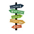 Placa De Mdf Decorativa ''cidades'' 45x25 - D'rossi