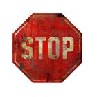 Placa De Mdf Decorativa ''stop'' 29x29 - D'rossi