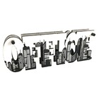 Placa De Mesa Decorativa Decorativa Dupla Face "office Predio