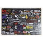 Placa De Metal Bandas - 30 X 20 Cm
