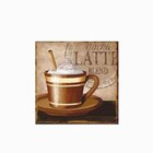 Placa De Metal Mocha Latte Oway 25x25cm
