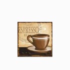 Placa De Metal Rich Espress 25x25cm