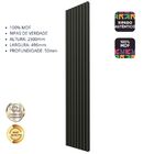 Placa De Painel Ripado Nobre 50cm Grafite - Gelius