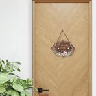 Placa De Porta Decorativa Amor Frases Flores Sala Quarto