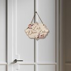 Placa De Porta Decorativa Lar Frases Flores Sala